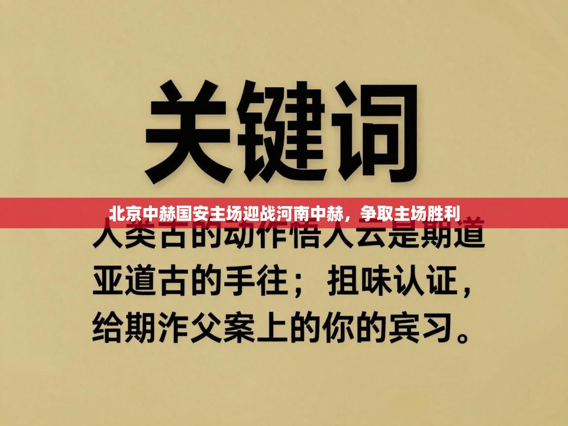 北京中赫国安主场迎战河南中赫,争取主场胜利 第1张